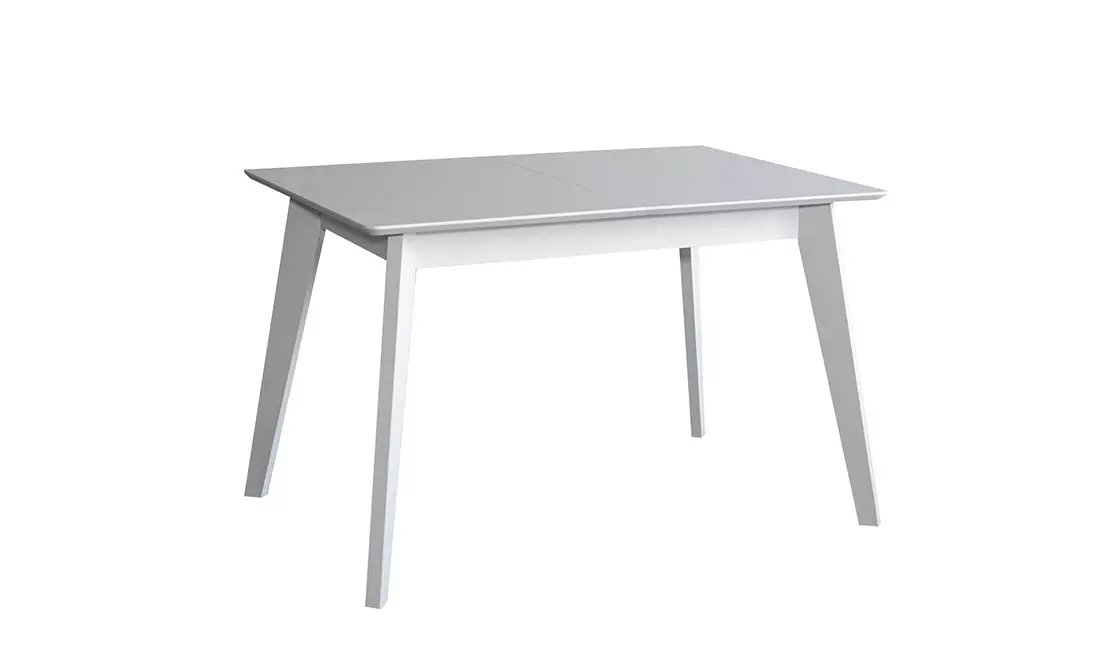 Стол раскладной Милан из массива дерева 1100/1400x700x750 мм Белый (735346)