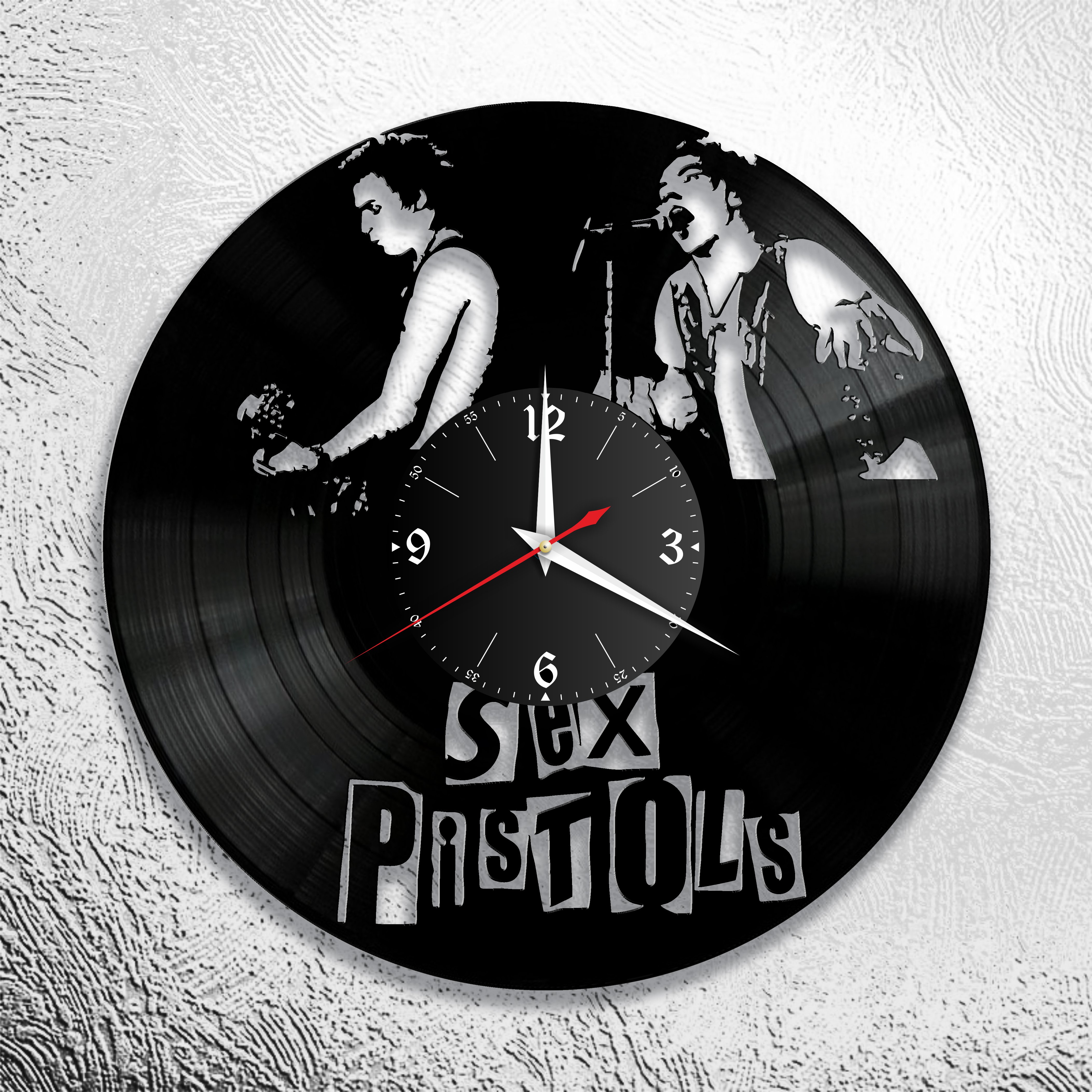 Часы настенные Sex Pistols 0705 из виниловой пластинки