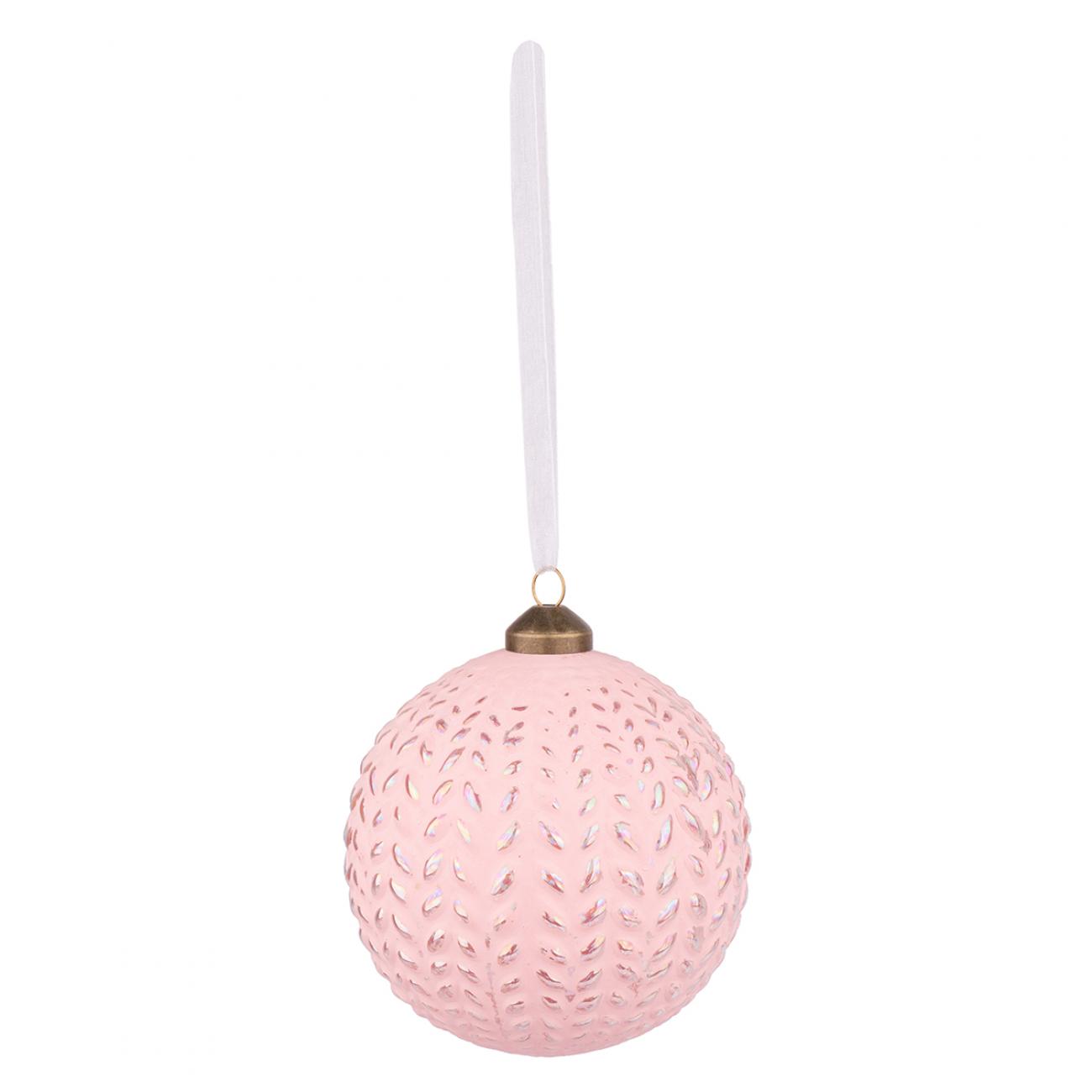 Шар Novogod'ko d 10 см Розовый (09738524)