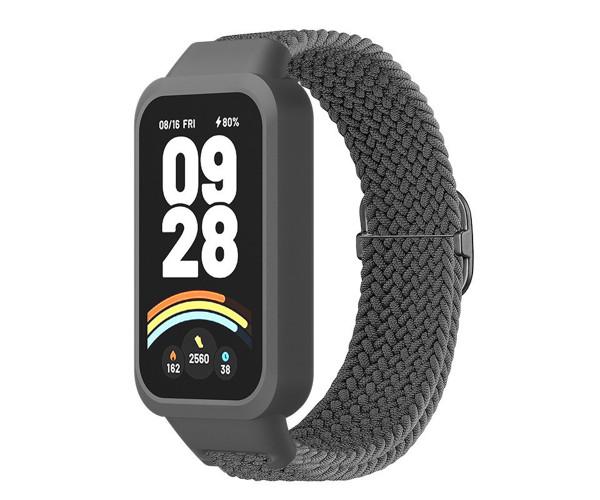 Ремешок Textile Elastic для Xiaomi Smart Band 9 Active Серый