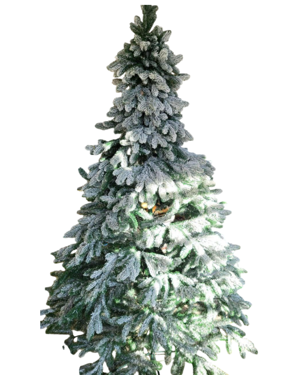 Искусственная елка литая Венская 1 микс Заснеженная Каменный двор 2,2 м (2355)