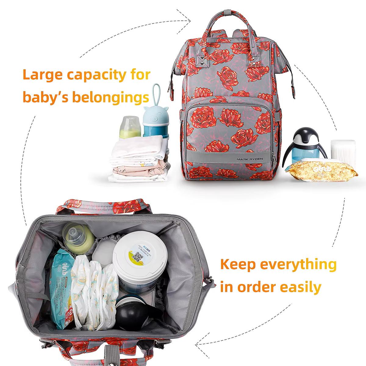 Рюкзак на коляску для мами MARK RYDEN Supermom MR8703 Rose (2412) - фото 11
