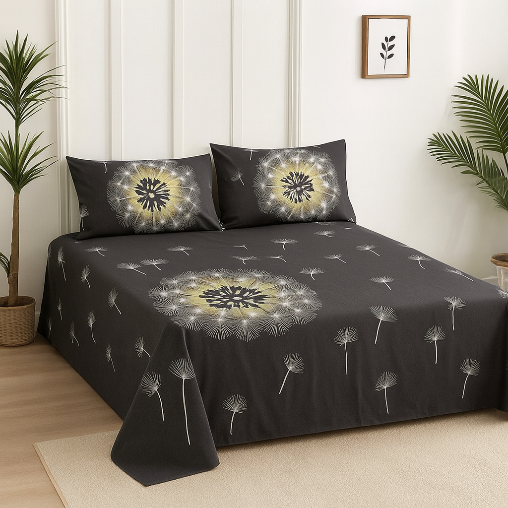 Простыня З0115 220x240 см Черный/Серый (163451)