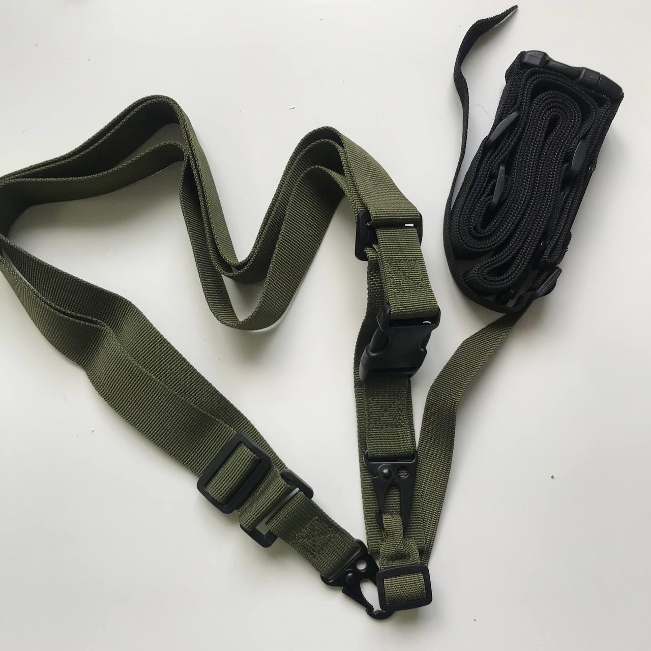 Ремень трехточечный для оружия Оливковый (11786102) - фото 2 Ремень трехточечный для оружия Оливковый (11786102) - фото 2