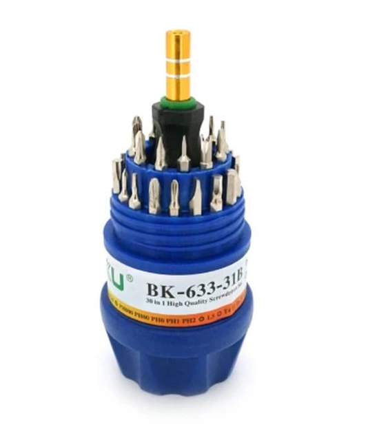 Набор отверток BAKKU BK-633-31B 30в1 с рукояткой и насадками из стали