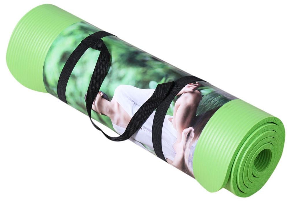 Килимок для йоги EasyFit NBR SOFT-Touch 15 мм Салатовий - фото 1