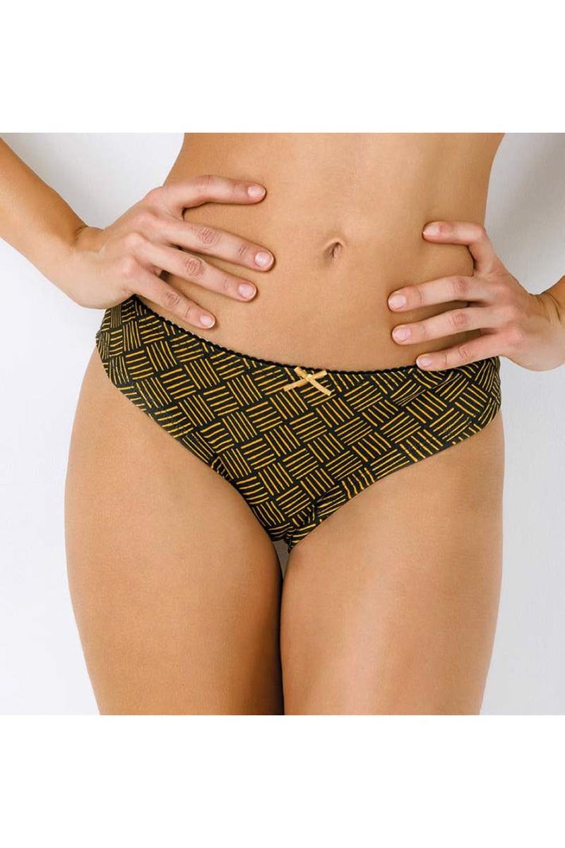 Трусики сліп Jadea р. 3/M Чорно-жовтий (71661)