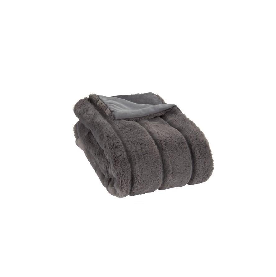 Плед з поліестеру 130x170 см Сірий - фото 1 Плед з поліестеру 130x170 см Сірий - фото 1