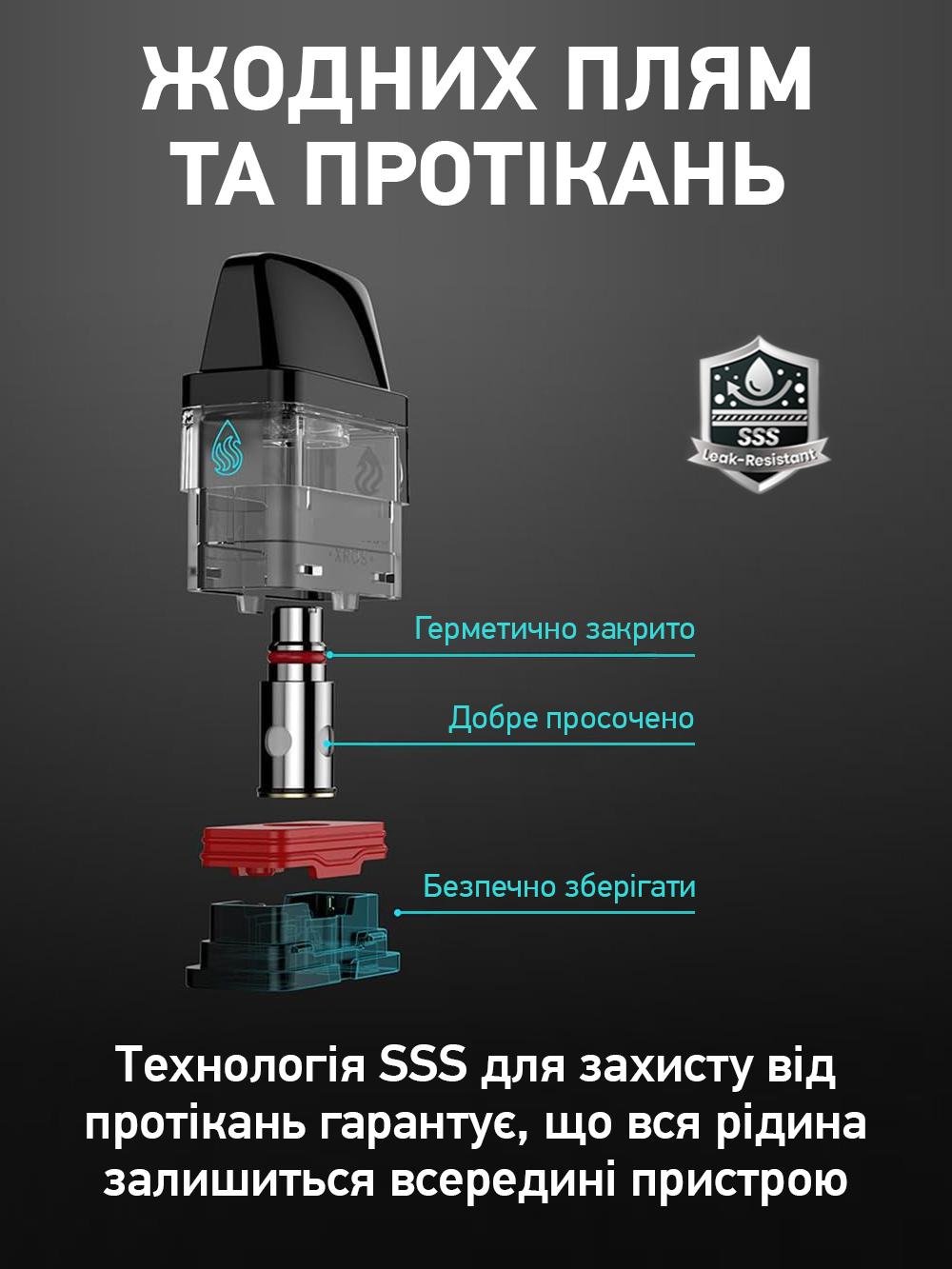Комплект картриджів Змінні 4 шт. POD COREX 2.0 Vaporesso XROS Series 2025 Mesh 0.8 Ом 3 мл Прозорий (324b47ef) - фото 3