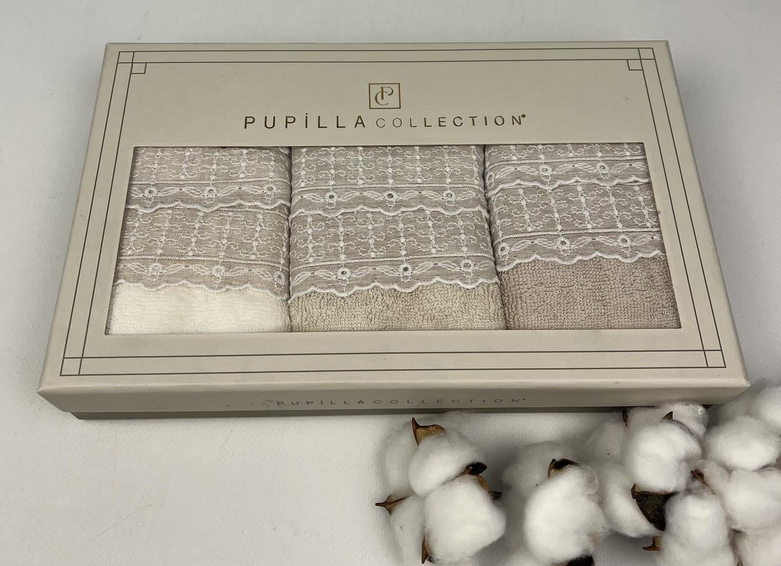 Набор полотенец Pupilla Lilly 30x50 см 3 шт. (CN24919) Набор полотенец Pupilla Lilly 30x50 см 3 шт. (CN24919)