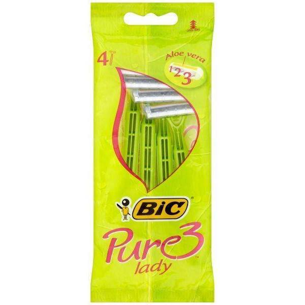 Набор одноразовых станков для бритья BiC Pure 3 Lady 4 шт.