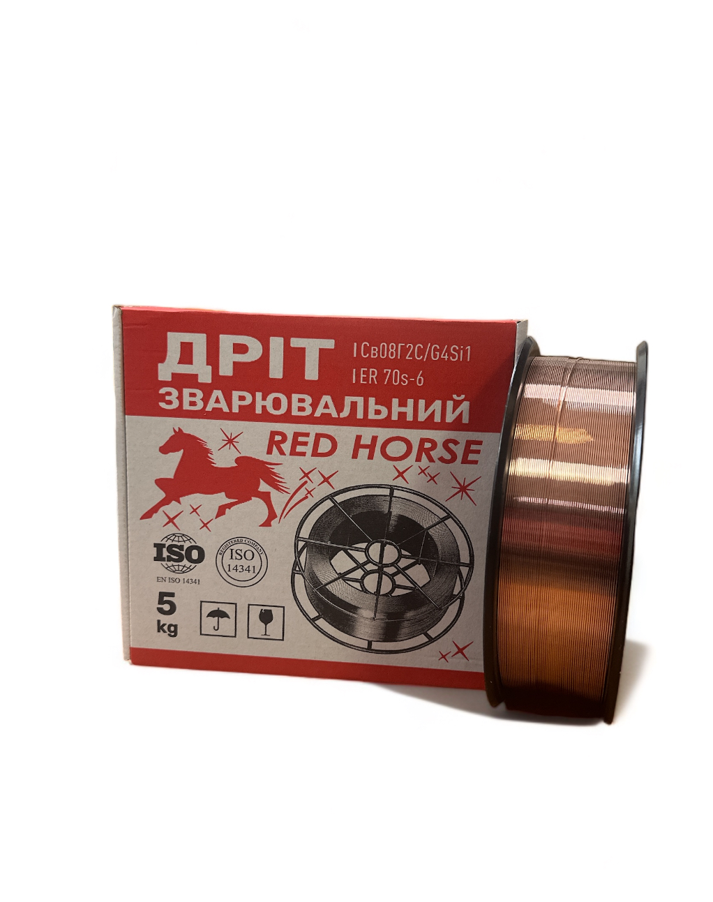 Зварювальний дріт Red Horse ER70S-6 0,8 мм 5 кг (744) - фото 2