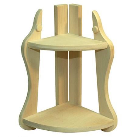 Полка настенная угловая из дерева Нейба Бланже (УНП-001901)