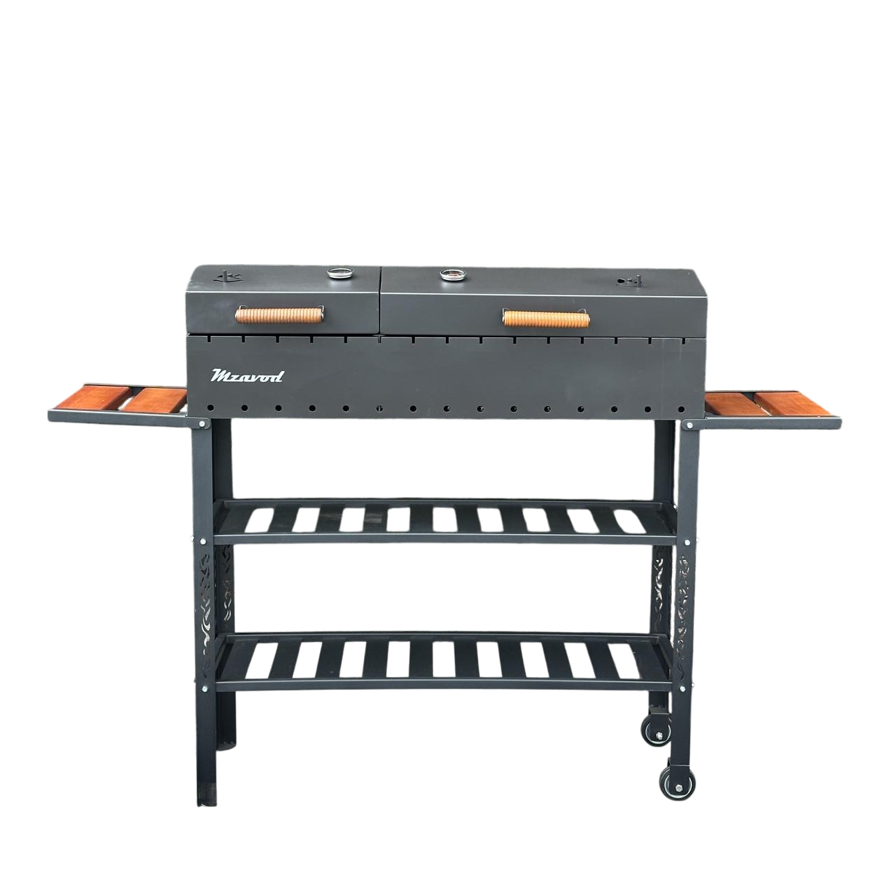 Мангал-барбекю Metalzavod Гелиос на 15 шампуров 4 мм 152,7х32х107 см (MBK15-4R-T)