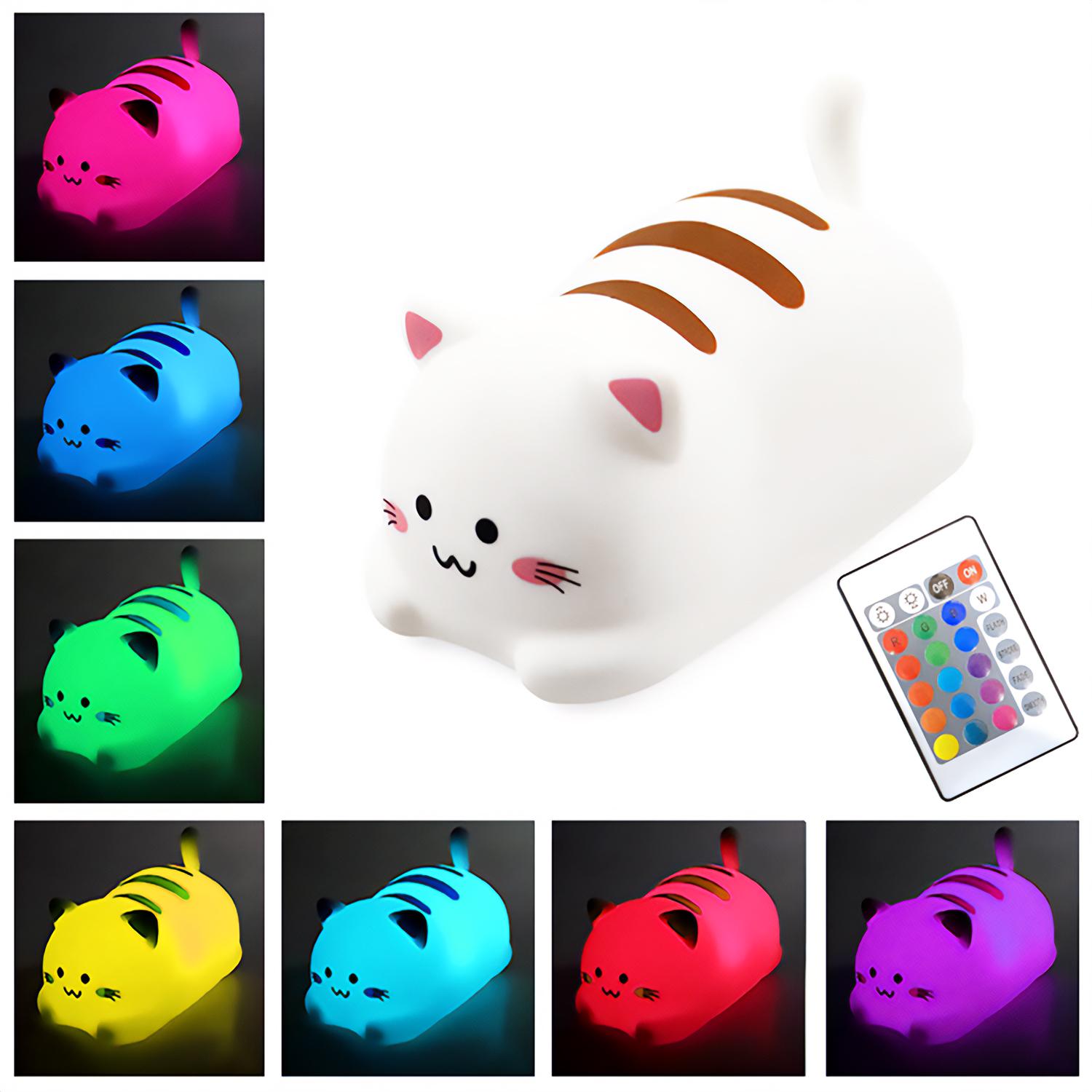 Ночник силиконовый Happy Kitty Lovely Silicone с пультом (20938032) - фото 2