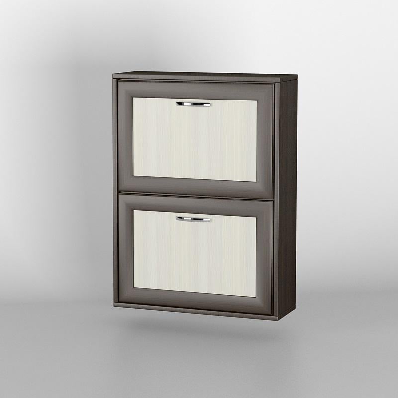 Тумба для взуття Тіса-меблі ТО-125 60x84,5x20 см Венге/Ваніль