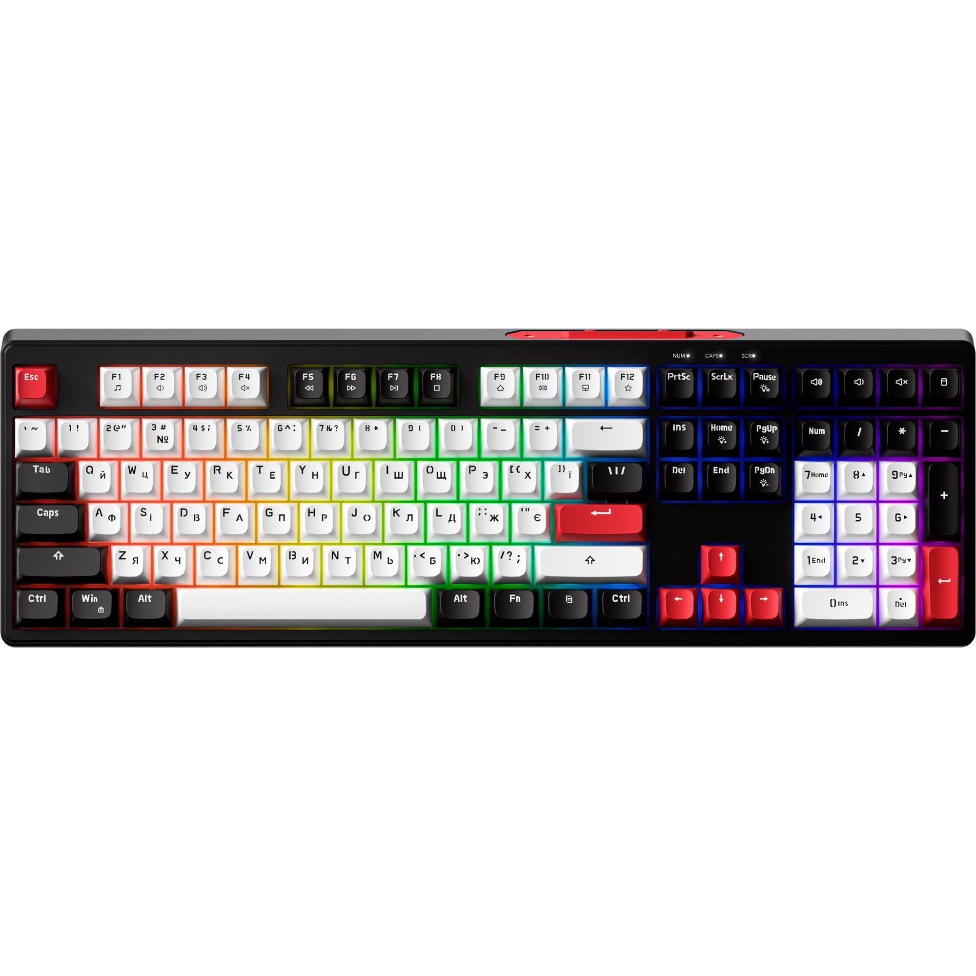 Клавиатура мембранная игровая GamePro GK650 110 клавиш USB Rainbow LED Black (34618299)