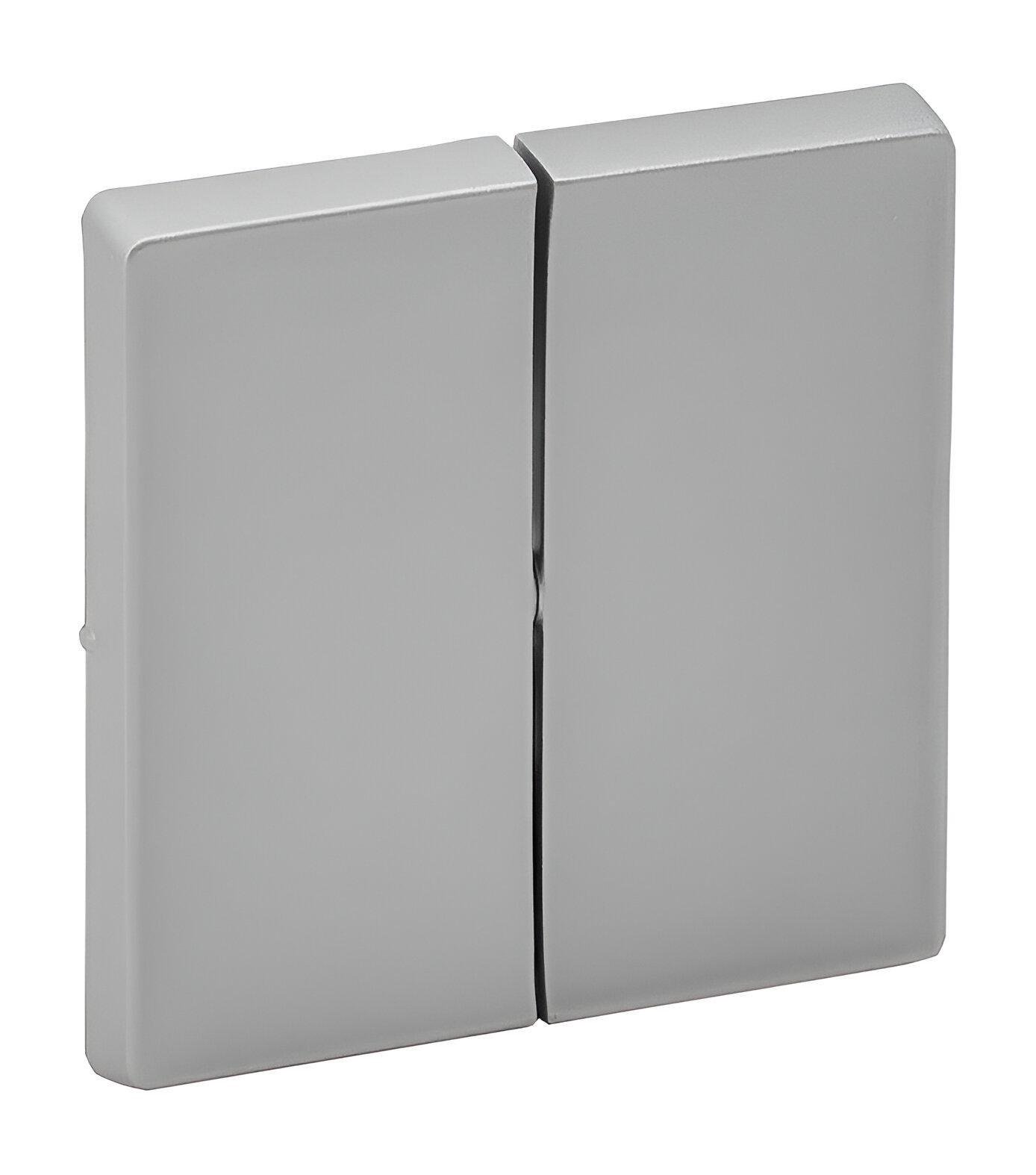 Кнопка переключателя Legrand Valena IN'Matic/Life двойная Алюминий (30346846)