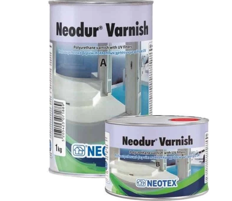 Лак полиуретановый Neotex Neodur Varnish двухкомпонентный глянцевый 1 кг