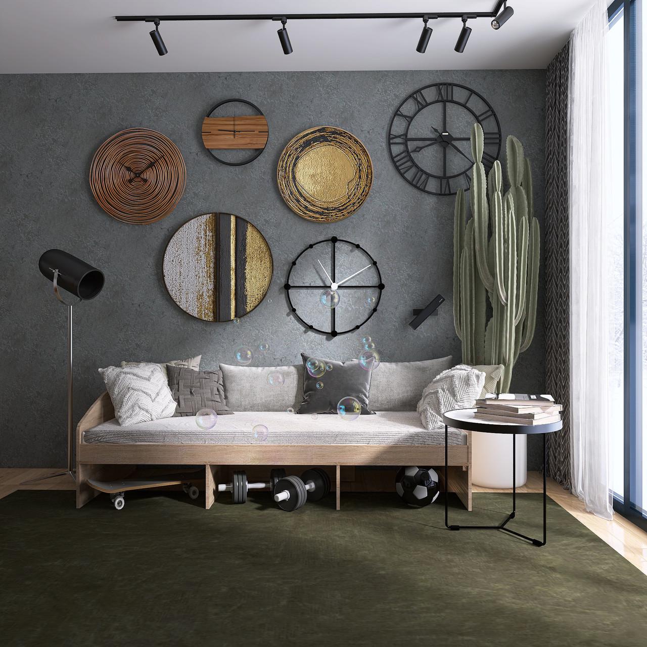 Кровать односпальная Эверест Комфорт-3 сплошной щит Дуб сонома