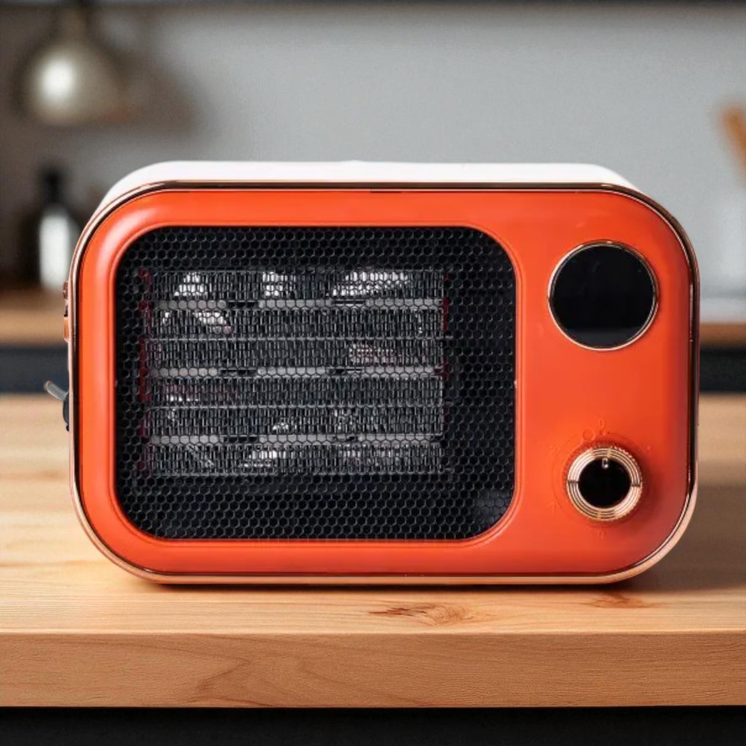 Тепловентилятор керамічний для дому електричний 1200 Вт Помаранчевий (HPAQL039O) - фото 8