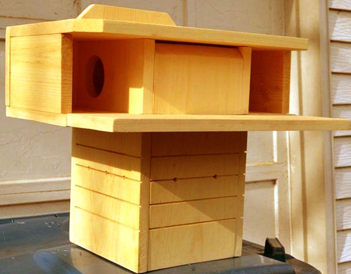 Будиночок для білок з дерева Монго Ваніль (ДДБ-001802) - фото 4 Будиночок для білок з дерева Монго Ваніль (ДДБ-001802) - фото 4