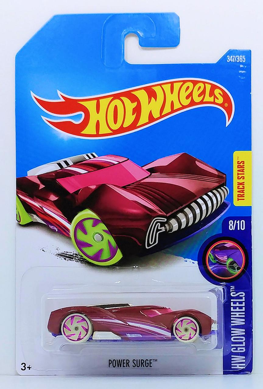 Игрушечная машинка Hot Wheels Power Surge 2017 Glow Wheels №347 (DTY36)