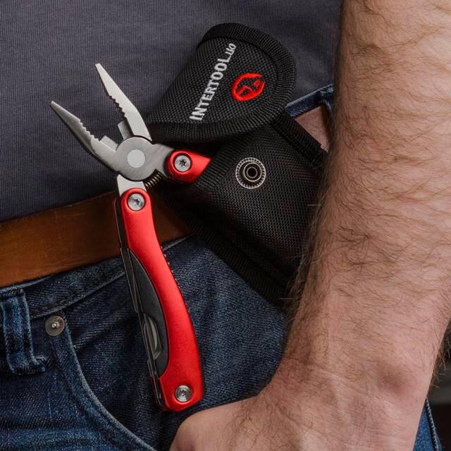 Мультиінструмент Intertool HT-0541 160 мм 12в1 з чохлом - фото 4 Мультиінструмент Intertool HT-0541 160 мм 12в1 з чохлом - фото 4