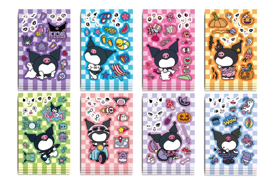 Наклейки для детей Kuromi 8 шт. (4668216)