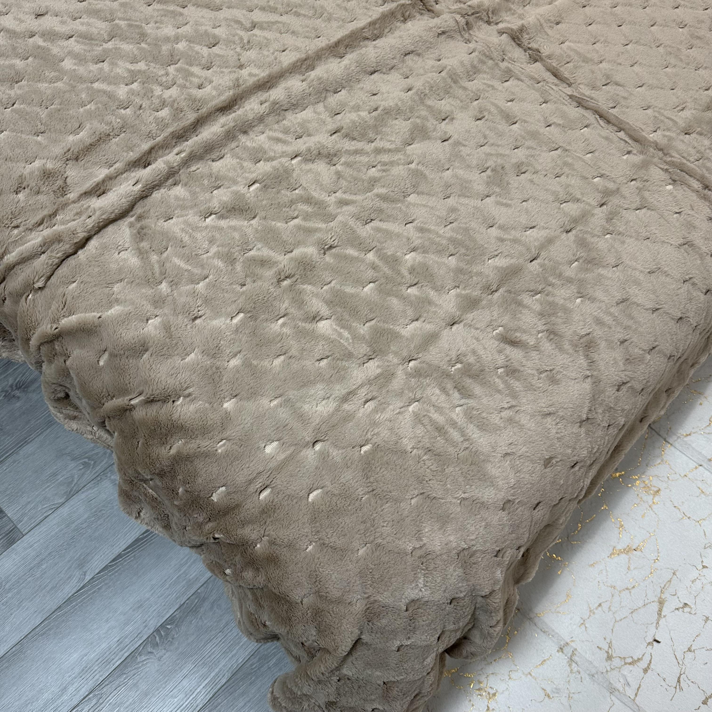 Покрывало микрофибра 200х230 см Кофейный (30111718) - фото 11