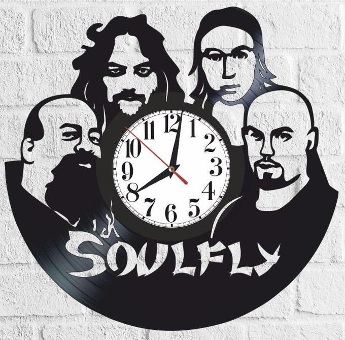 Часы настенные Soulfly 2179 из виниловой пластинки