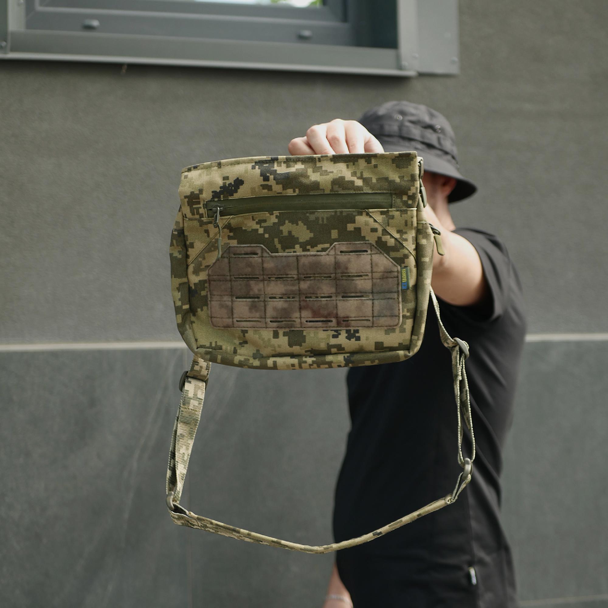 Сумка чоловіча через плече Піксель - фото 13