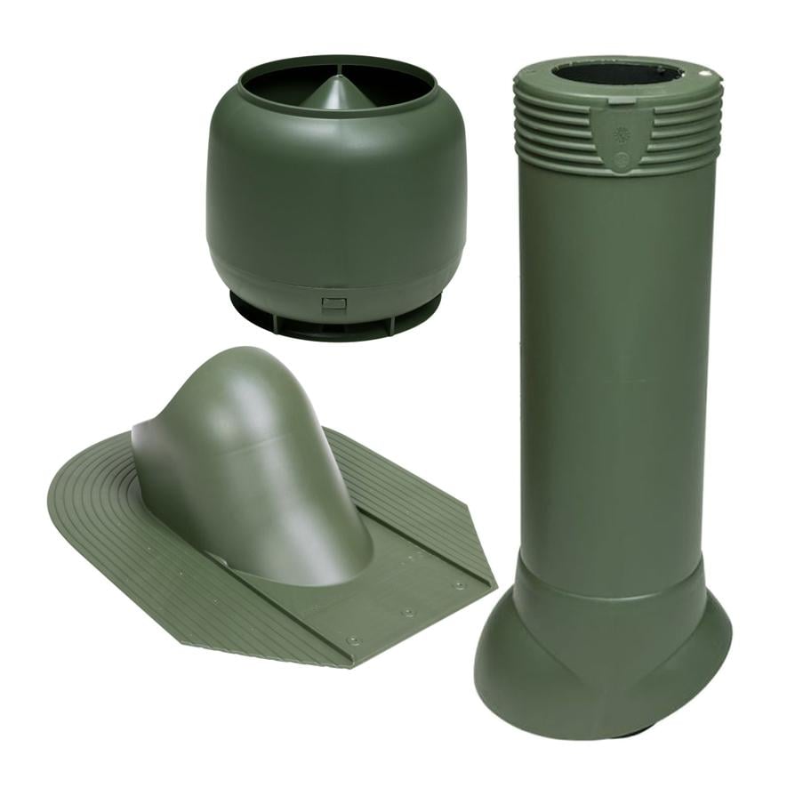 Вихід фанової труби Vilpe для бітумної черепиці утеплений Ø 110 мм 500 мм 6020 Зелений (30131882) - фото 1 Вихід фанової труби Vilpe для бітумної черепиці утеплений Ø 110 мм 500 мм 6020 Зелений (30131882) - фото 1
