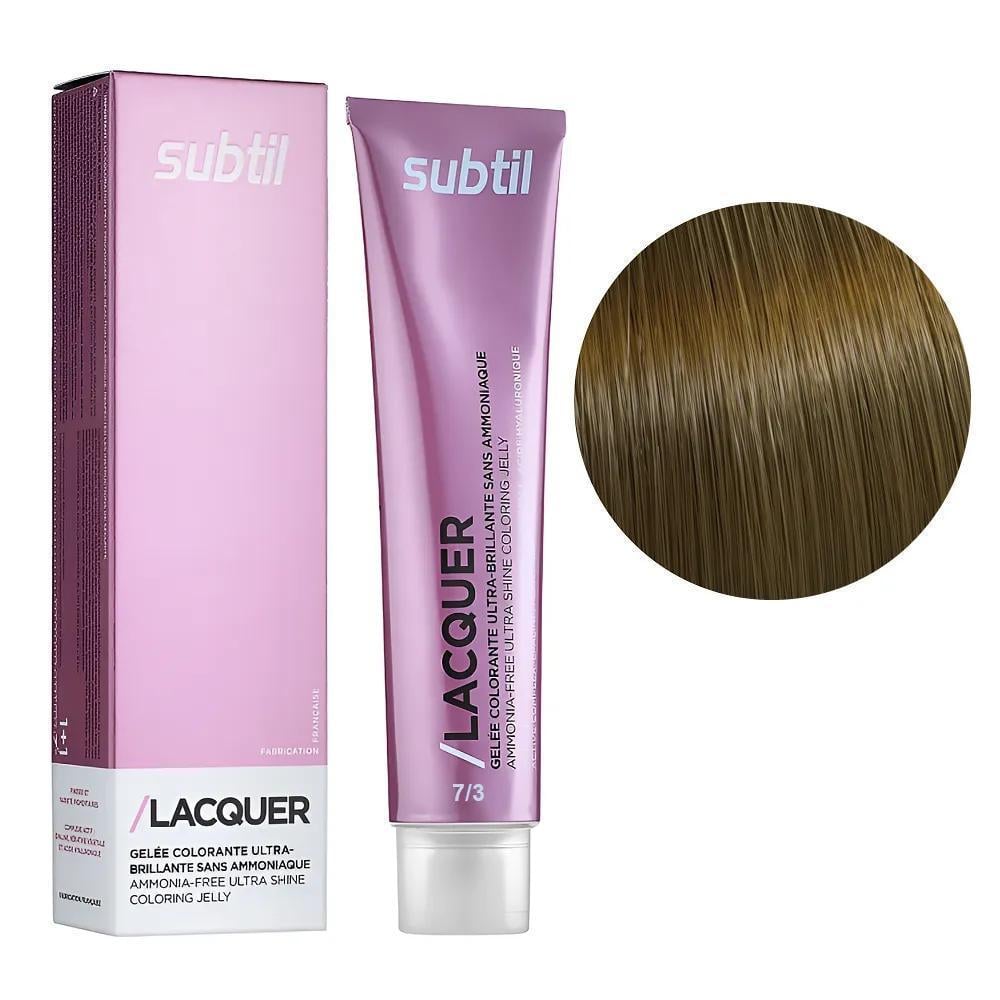 Краска гелевая безаммиачная для волос Subtil Lacquer 7.3 Блондин золотистый 60 мл