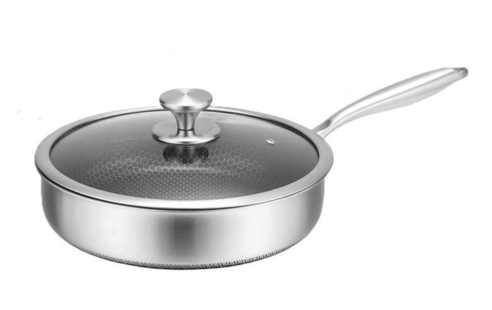 Сковорода с крышкой Edenberg EB-13062 из нержавеющей стали 26x7 см (EB-13062) Сковорода с крышкой Edenberg EB-13062 из нержавеющей стали 26x7 см (EB-13062)