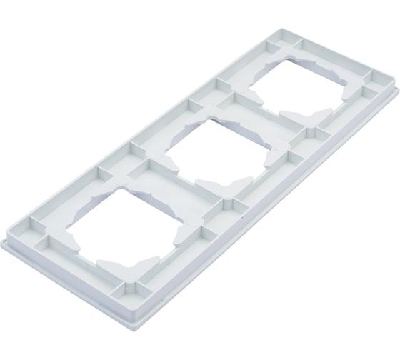 Рамка 3-місна Gunsan Eqona 1401100000143 Білий - фото 2 Рамка 3-місна Gunsan Eqona 1401100000143 Білий - фото 2