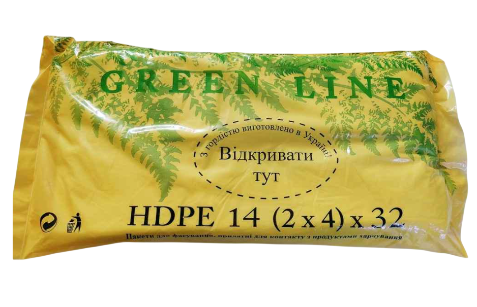 Пакет МИКС ПЛАСТ 14/32 Грин 16 мкрн 14х4х32 см 610 шт. (680722)