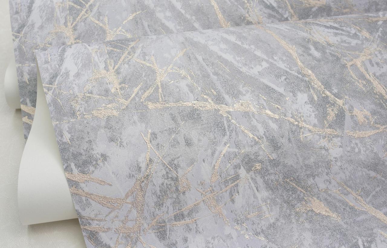 Обои флизелиновые SINTRA ALICANTE 406236 винил горячего тиснения 1,06х10,05 м Серый