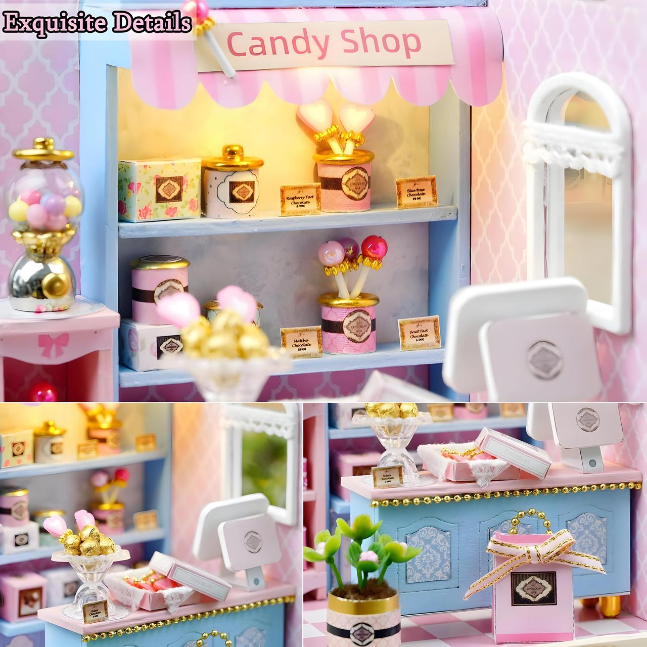 Конструктор 3D Румбокс Магазин солодощів своїми руками зі світлом (2483930982) - фото 9 Конструктор 3D Румбокс Магазин солодощів своїми руками зі світлом (2483930982) - фото 9