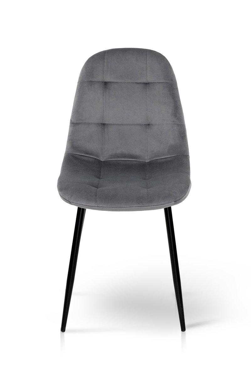 Стул кухонный Мікс Меблі Квест Черный/Велюр/Темно-серый - фото 6 Стул кухонный Мікс Меблі Квест Черный/Велюр/Темно-серый - фото 6