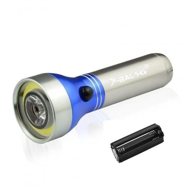 Фонарь BL-731-COB+LM 3хААA Синий