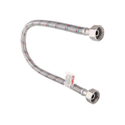 Гибкая подводка для воды 1/2"-3/8" 60 см гайка-гайка ВВ нержавеющая сталь (VTf.006.IS.0304060)
