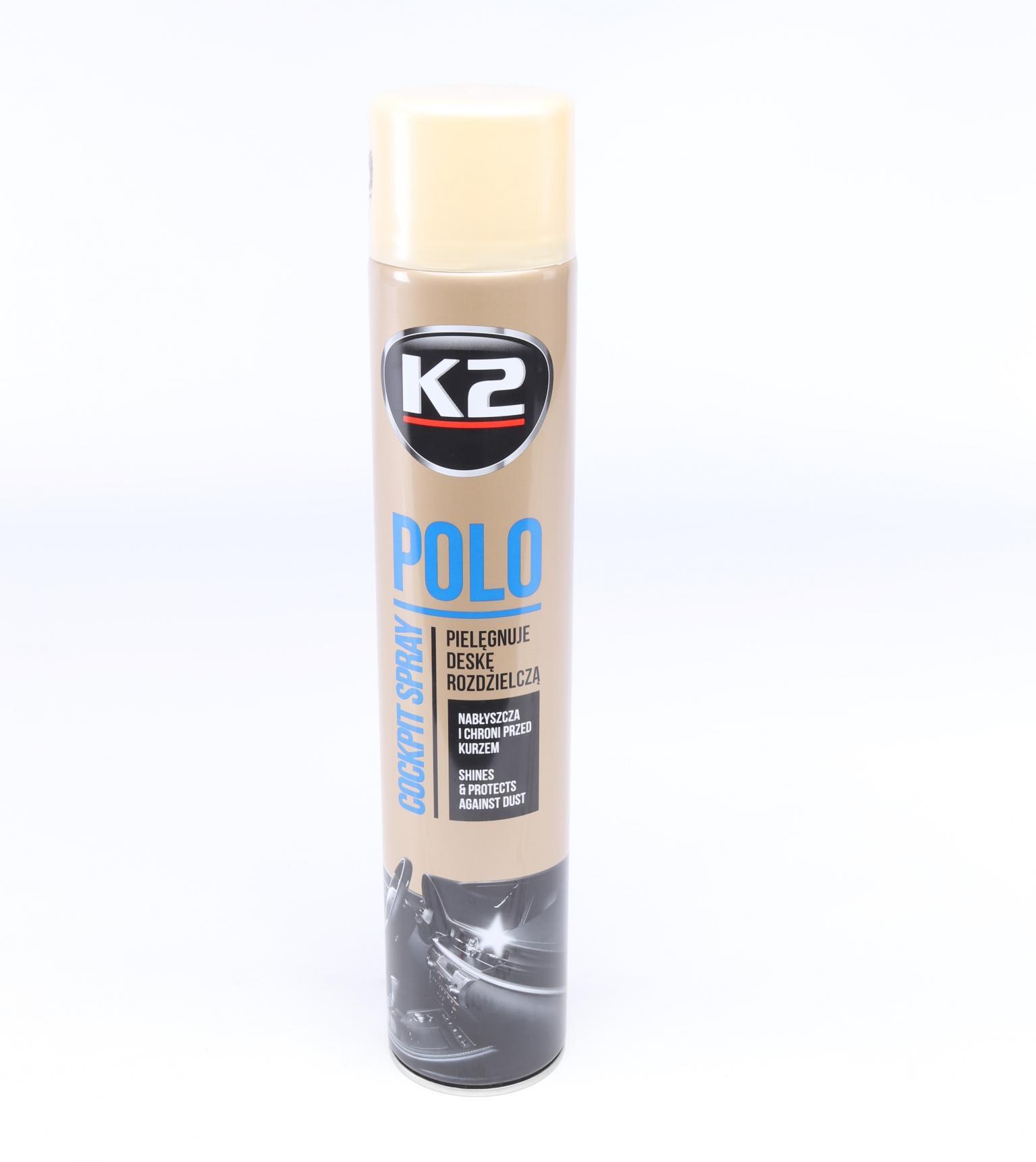 Поліроль для торпедо K2 Perfect Polo Cockpit Spray vanilla 750 мл (K407WA1)