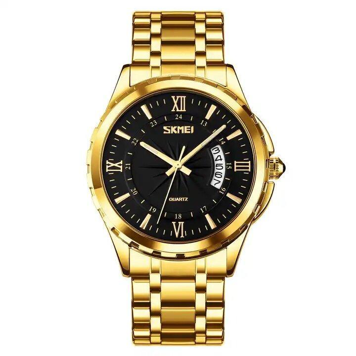 Часы Skmei мужские наручные 9069GDBK watch Gold/Black (12395)