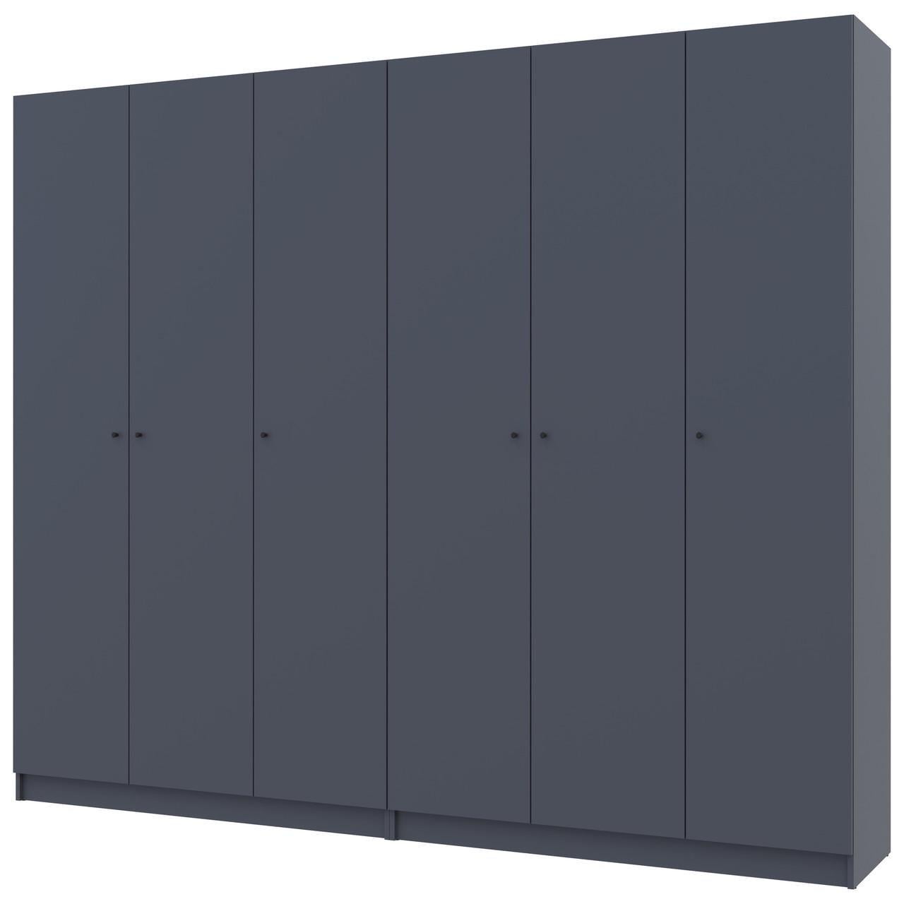 Комплект шкафов для одежды Doros Промо 270х48х204 см 2 шт. Графит (DRS-011217) Комплект шкафов для одежды Doros Промо 270х48х204 см 2 шт. Графит (DRS-011217)