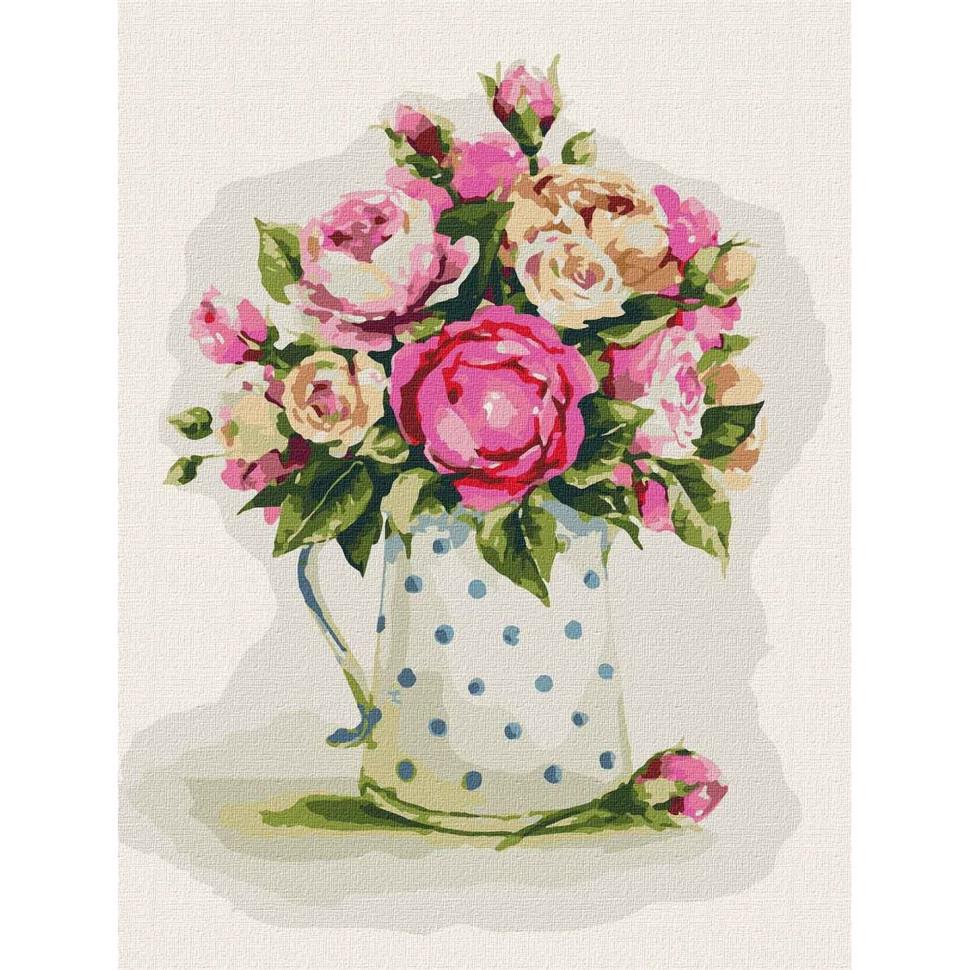 Картина по номерам Идейка Хрупкие розы 30х40 см (KHO3165)