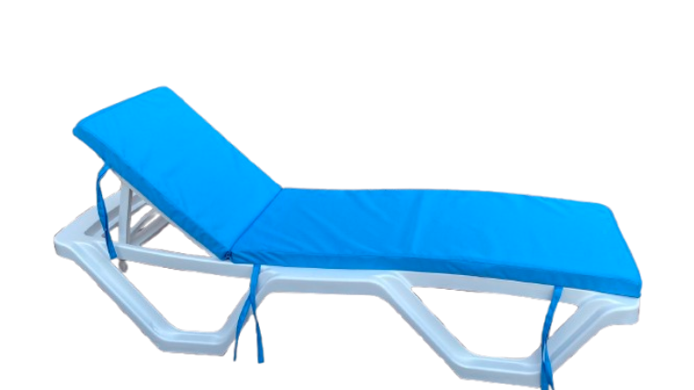 Комплект Шезлонг Комфорт Алеана Оксфорд 600 D полипропилен с водонепроницаемым матрасом 5 см 192х63 см Белый (24513307)