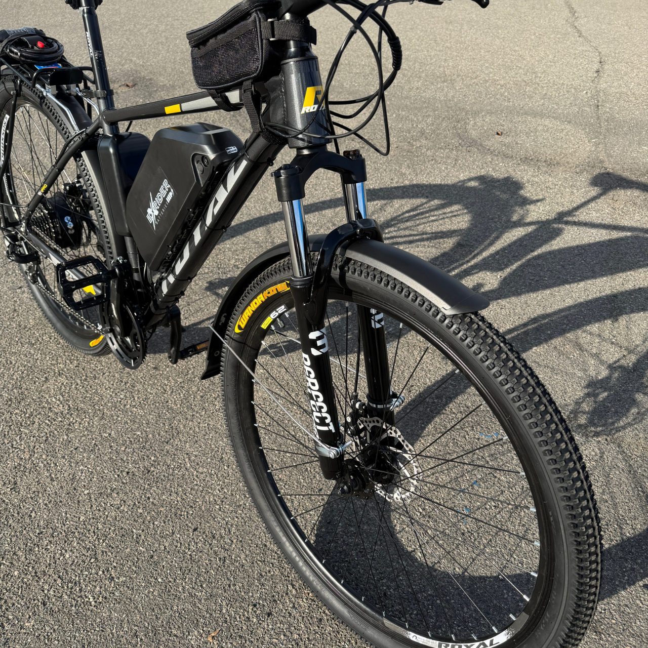 Велосипед з Е-комплектом з багажником Royal 29" FOX 2025 48 В 500 Вт MXSUS 18 Ah/до 65 км запас ходу - фото 3