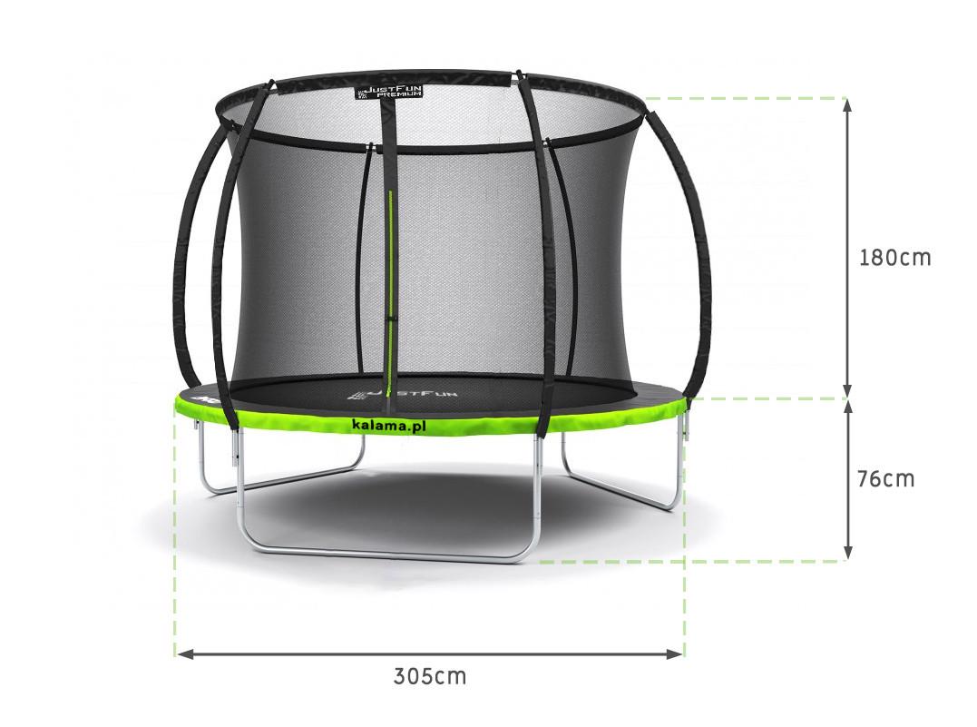 Батут Just Fun Premium внутрішня сіткa 312 см Чорний (2735132209) - фото 6 Батут Just Fun Premium внутрішня сіткa 312 см Чорний (2735132209) - фото 6