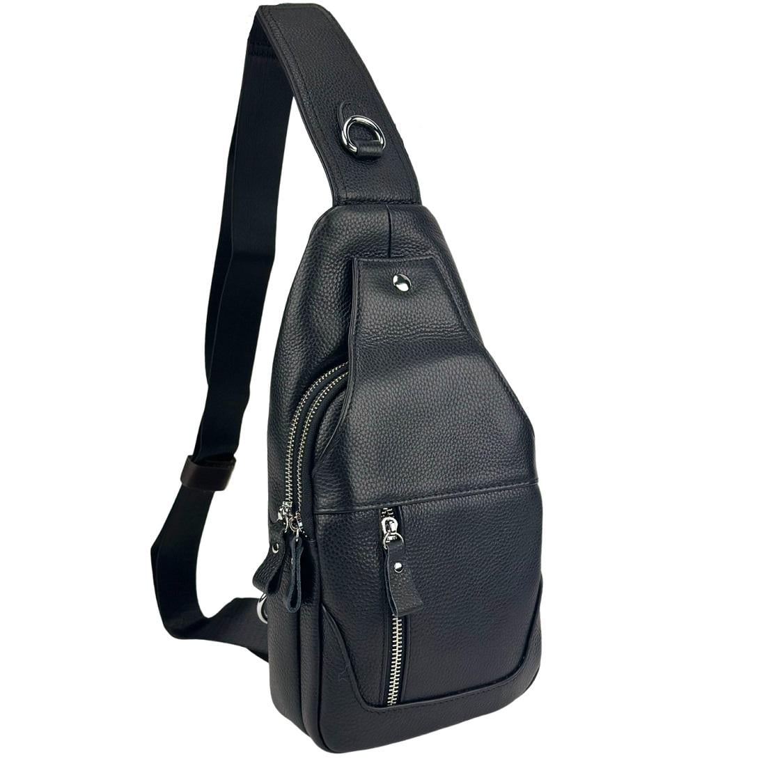 Мужская сумка через плечо Royal Bag A25F-6809-1A Черный (8093)